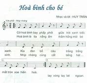 Bài Hát Hòa Bình Cho Bé Lớp 1