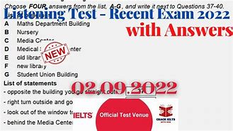 Học Bổng Ielts Prize 2022 Listening Answers Key Answer Test