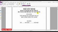 Mẫu Báo Cáo Kinh Tế Kỹ Thuật 2022 Pdf